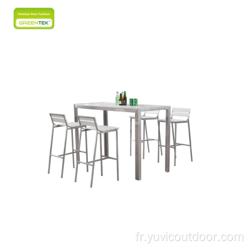 Set de table à barres à latch en bois en plastique